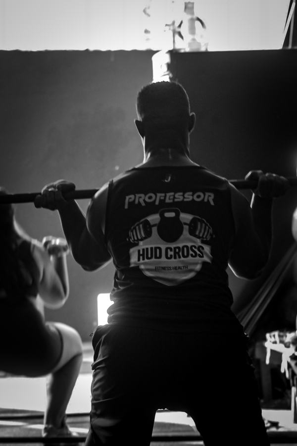 Treino intenso em academia