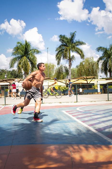 Lance de jogo em basquete 3x3
